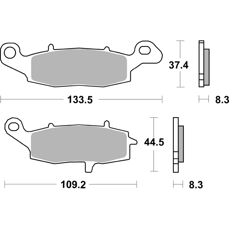 Brzdové obloženie BREMBO