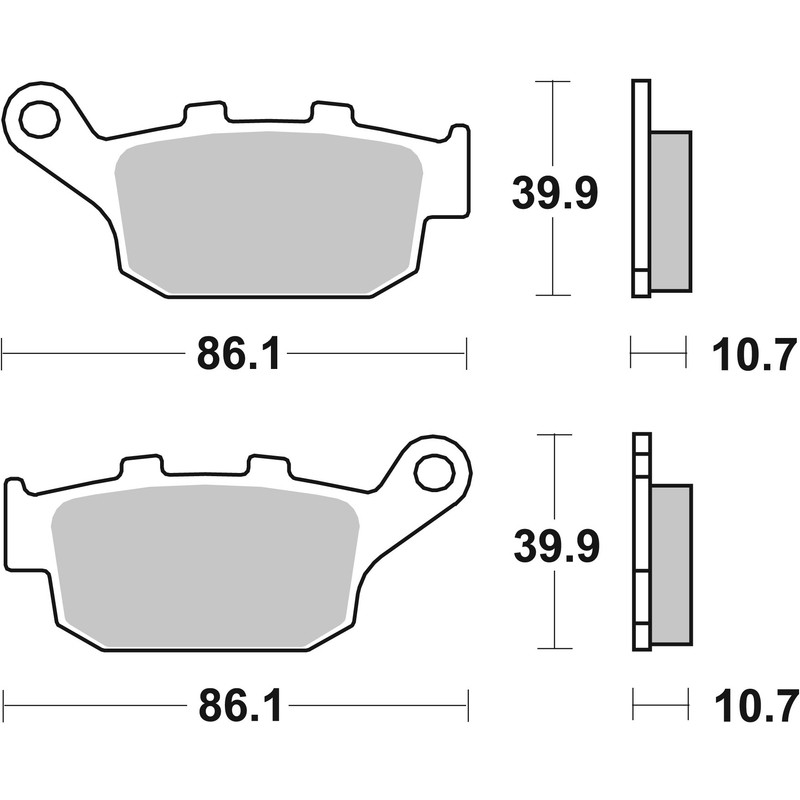 Brzdové obloženie BREMBO