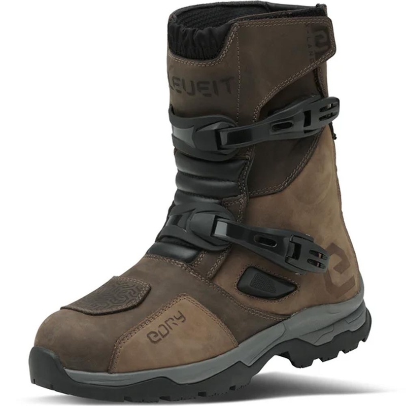 Topánky na motorku Eleveit X Land ADV Low E-Dry hnedé