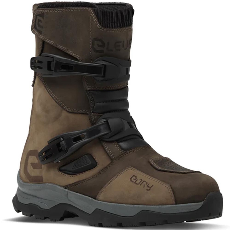 Topánky na motorku Eleveit X Land ADV Low E-Dry hnedé