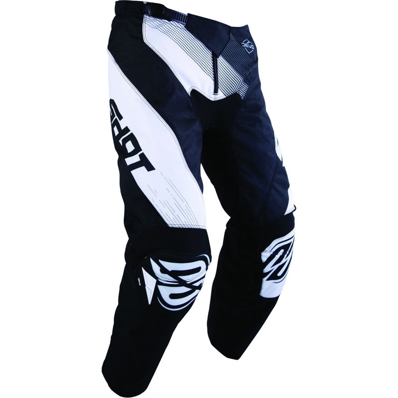 Detské motokrosové nohavice Shot DEVO Ultimate čierno-biele