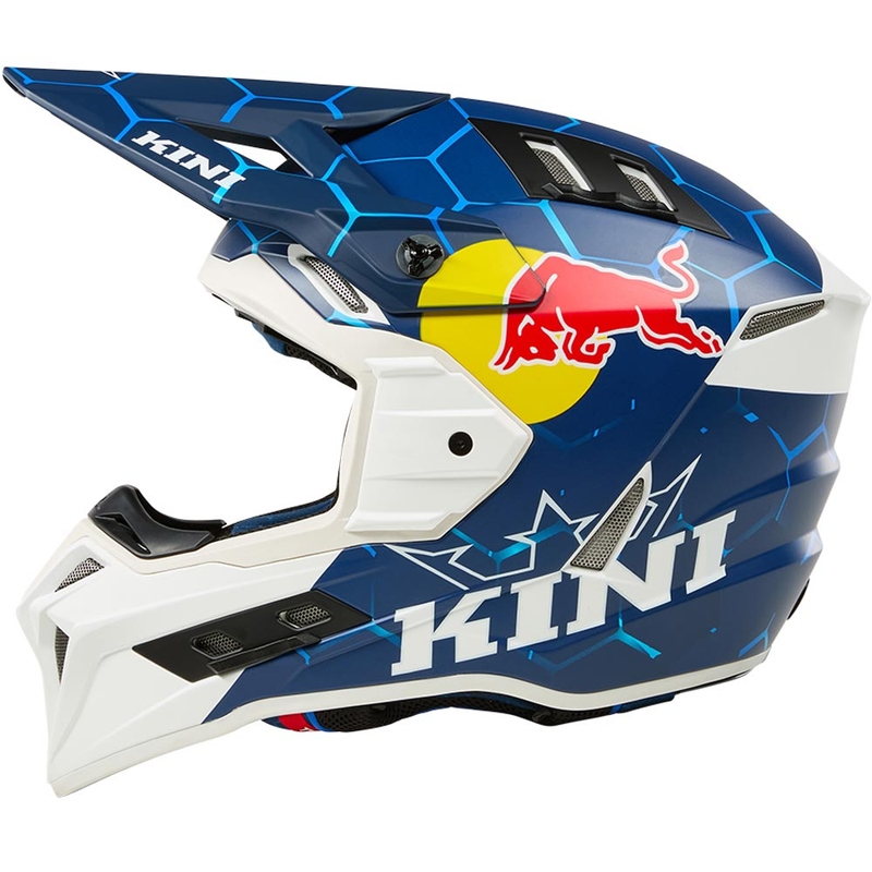 Motokrosová prilba KINI Red Bull EXC modro-biela