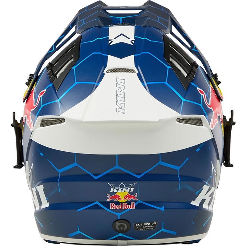 Motokrosová prilba KINI Red Bull EXC modro-biela