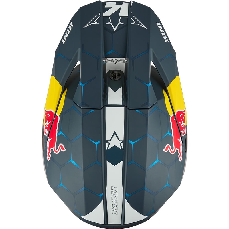 Detská motokrosová helma KINI Red Bull MX3 1.0 modro-biela