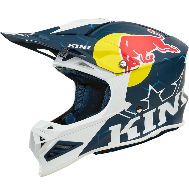 Motokrosová prilba KINI Red Bull MXC1 1.0 modro-biela
