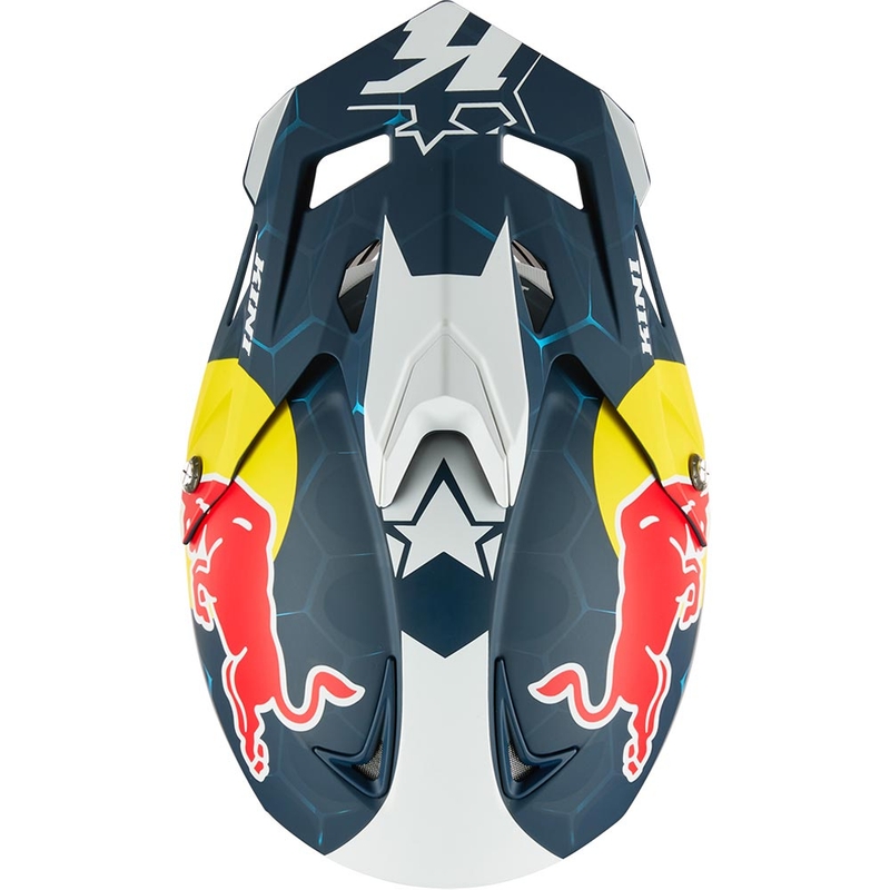 Motokrosová prilba KINI Red Bull MXC1 1.0 modro-biela