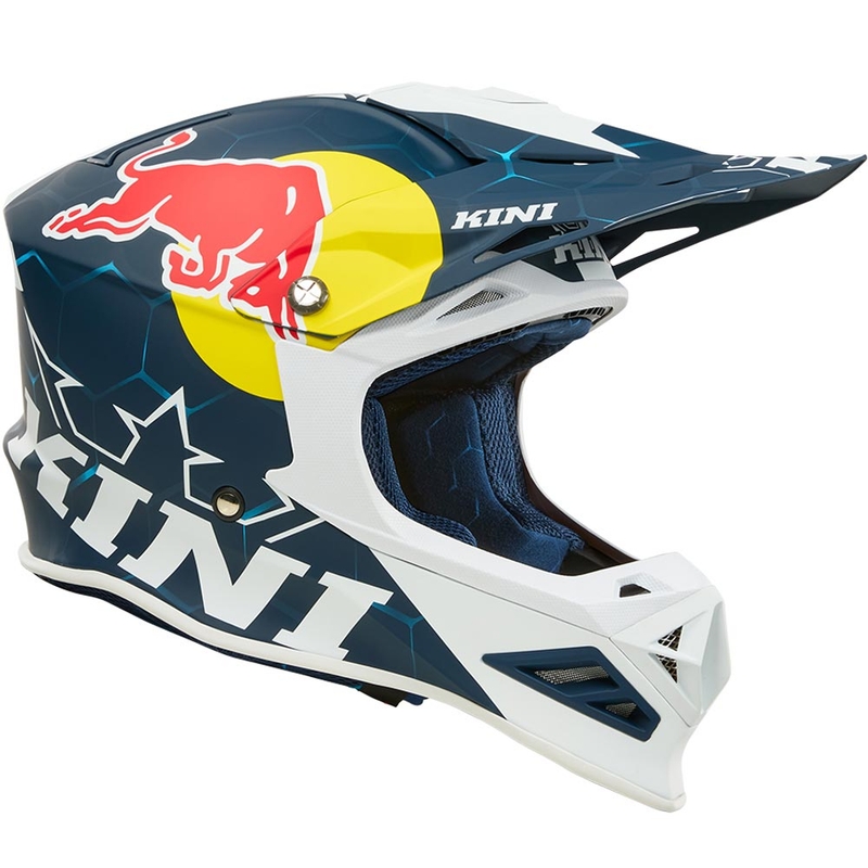 Motokrosová prilba KINI Red Bull MXC1 1.0 modro-biela