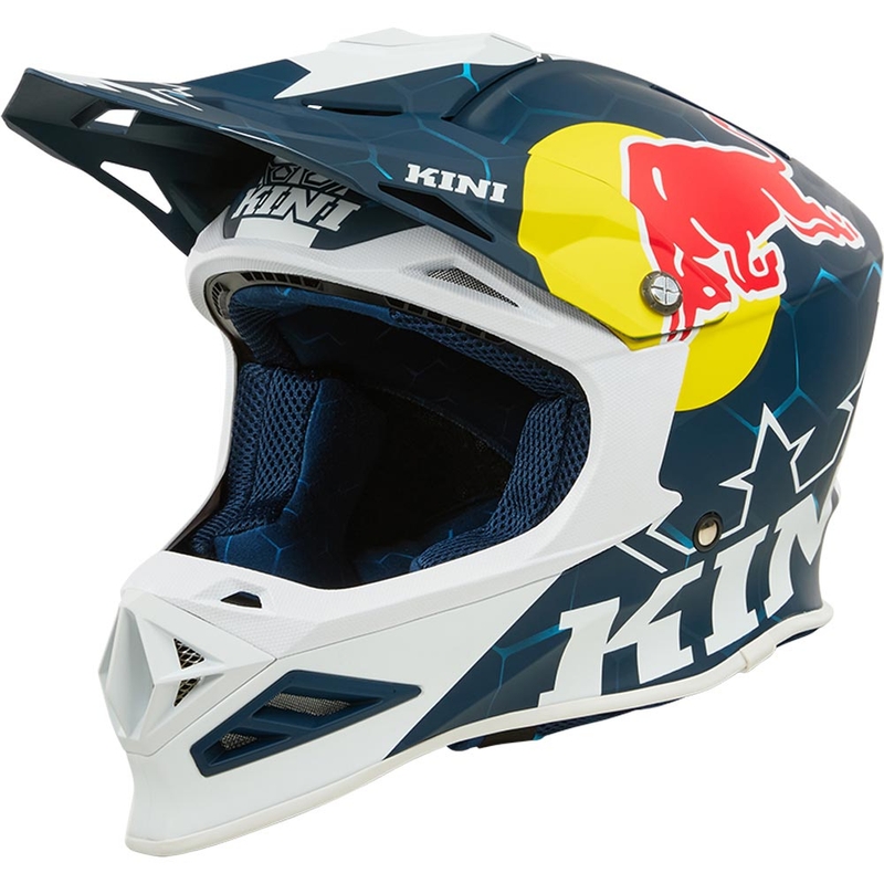Motokrosová prilba KINI Red Bull MXC1 1.0 modro-biela