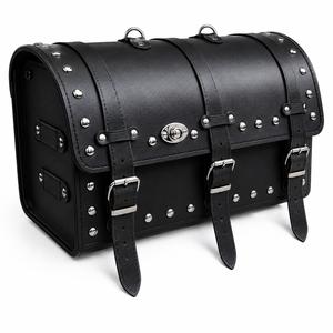 Kožený moto kufor na motocykel Chopper RSA-13B so zámkom