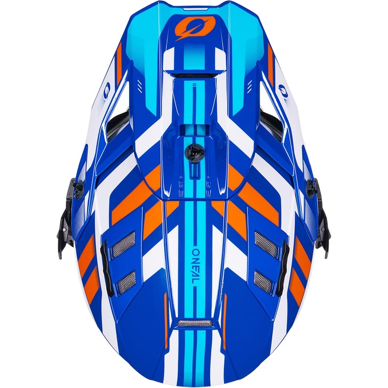 Motokrosová prilba O´Neal EX-SRS Dust modro-oranžová
