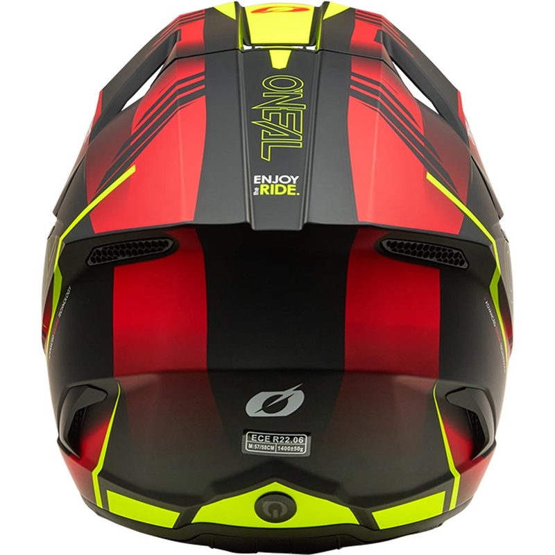 Motokrosová prilba O´Neal 3SRS Haze matná čierno-červeno-fluo žltá