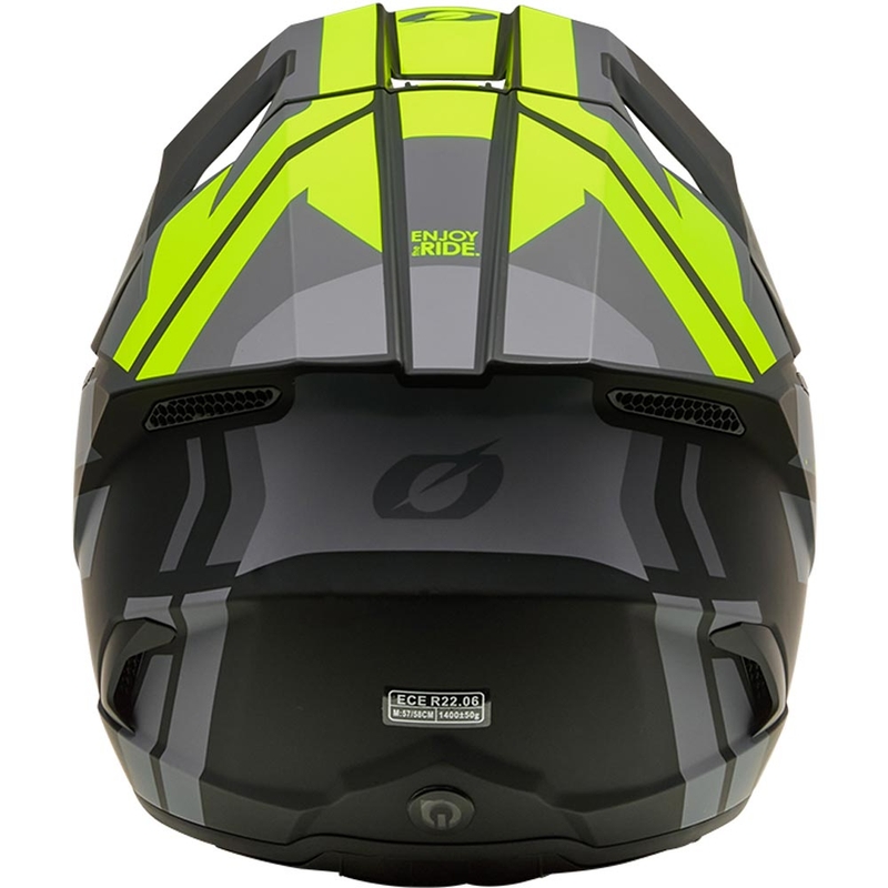 Motokrosová prilba O´Neal 3SRS Ride matná čierno-šedo-fluo žltá