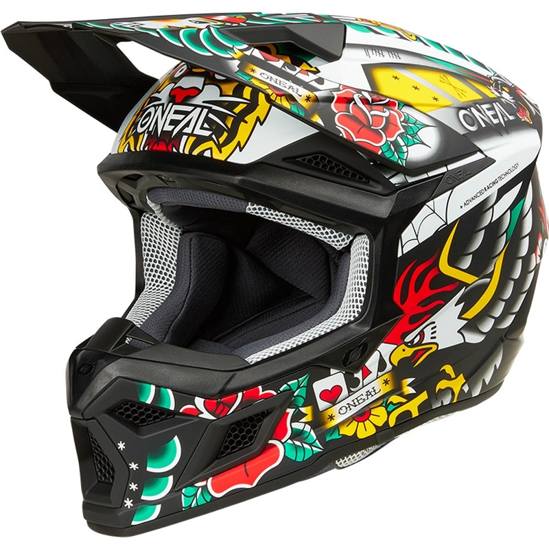 Detská motokrosová helma O´Neal 3SRS Inked viacfarebná