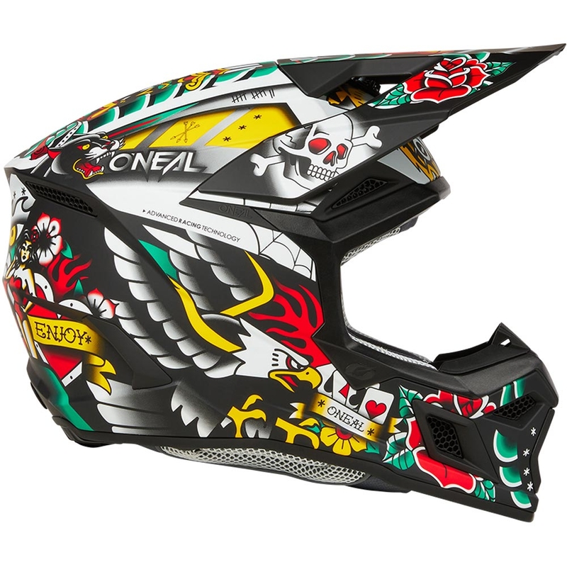 Detská motokrosová helma O´Neal 3SRS Inked viacfarebná