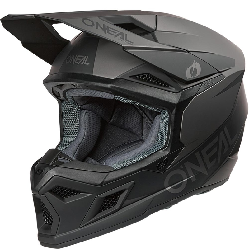 Motokrosová helma O´Neal 3SRS Solid matná čierno-šedá