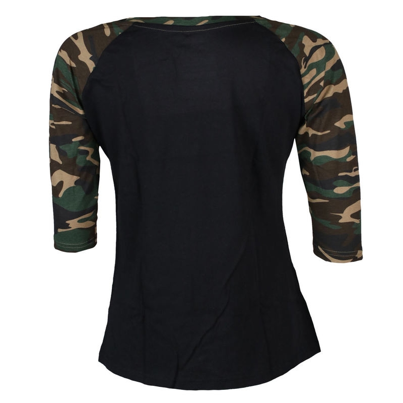 Dámske tričko Black Heart Devil Rose Camo výpredaj