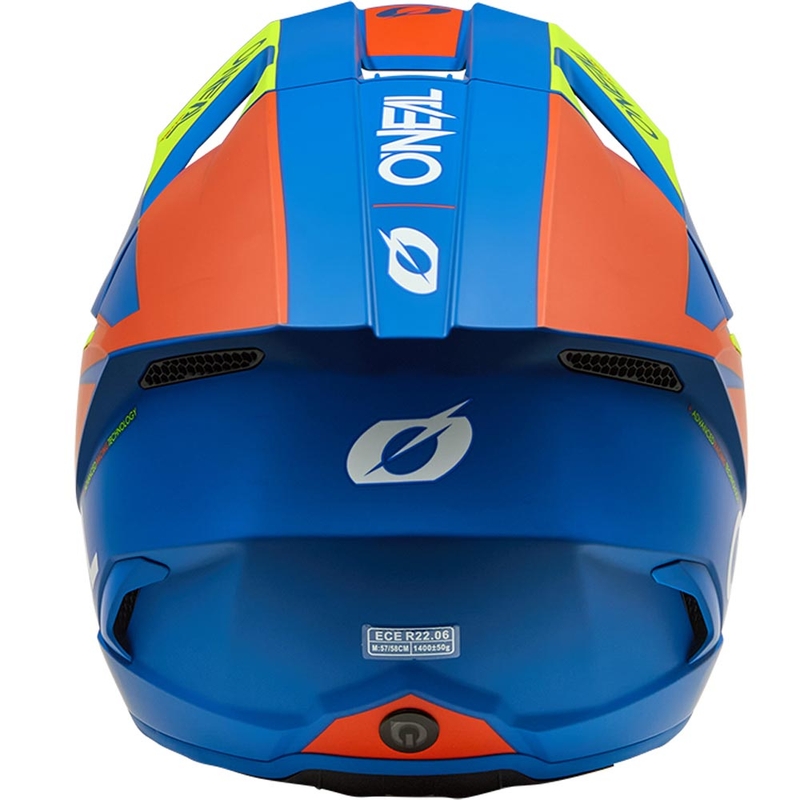 Motokrosová prilba O´Neal 3SRS Solid matná modro-fluo žltá