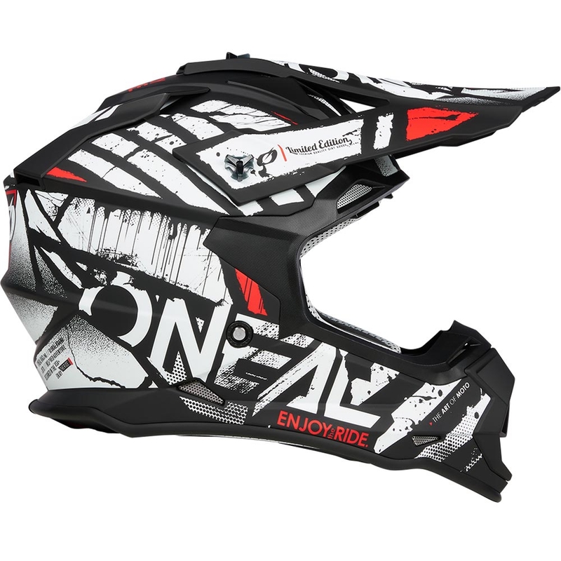 Motokrosová helma O´Neal 2SRS Glitch čierno-biela