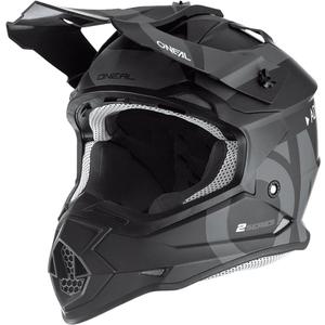 Motokrosová helma O´Neal 2SRS Slick čierno-šedá