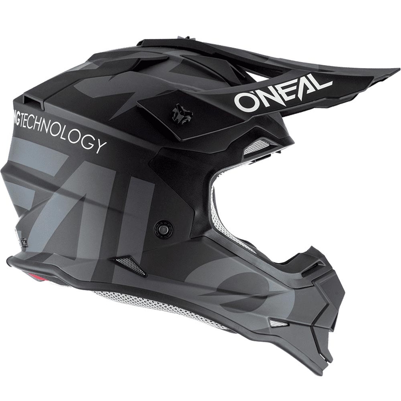 Motokrosová helma O´Neal 2SRS Slick čierno-šedá