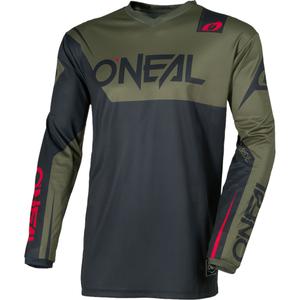 Motokrosový dres O'Neal Element Racewear čierno-olivový