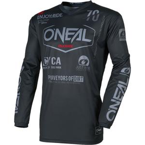 Motokrosový dres O'Neal Element Brand čierno-sivý