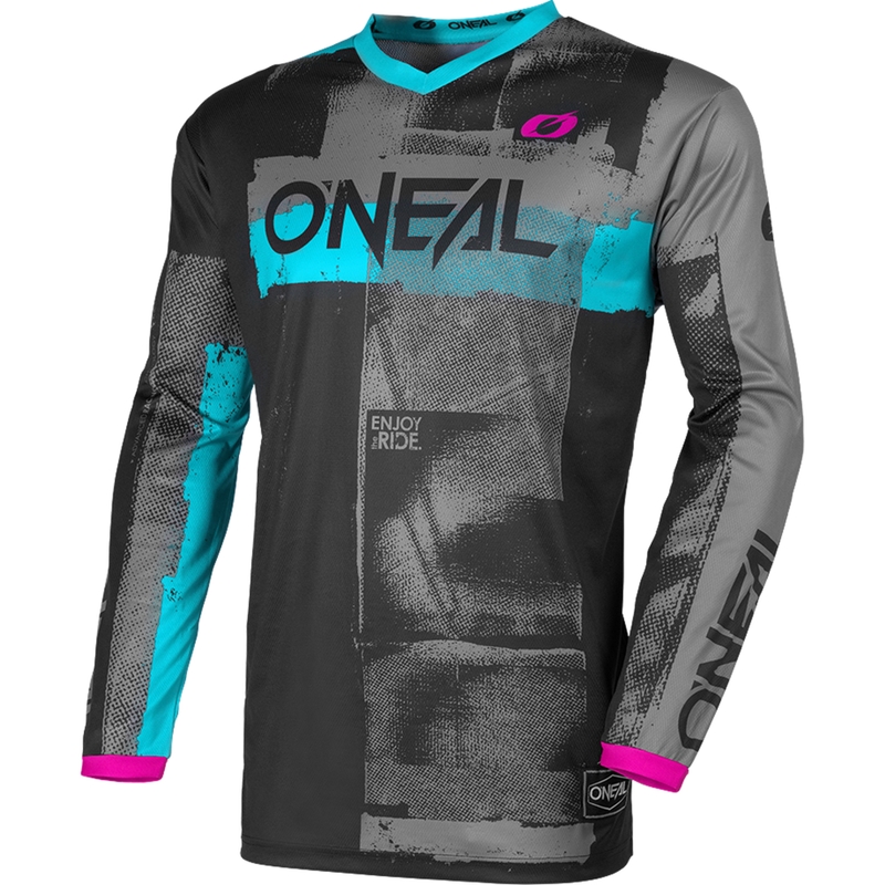 Dámsky motokrosový dres O'Neal Element Roller čierno-modrý