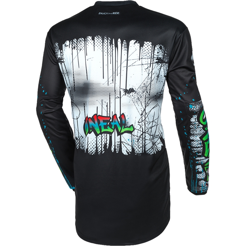 Motokrosový dres O'Neal Element Rancid čierno-biely