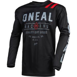 Motokrosový dres O´Neal Element Dirt čierno-sivý