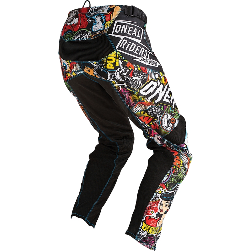 Motokrosové nohavice O'Neal Mayhem Crank čierno-multi color