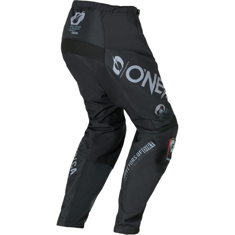 Motokrosové nohavice O´Neal Element Brand čierno-sivé