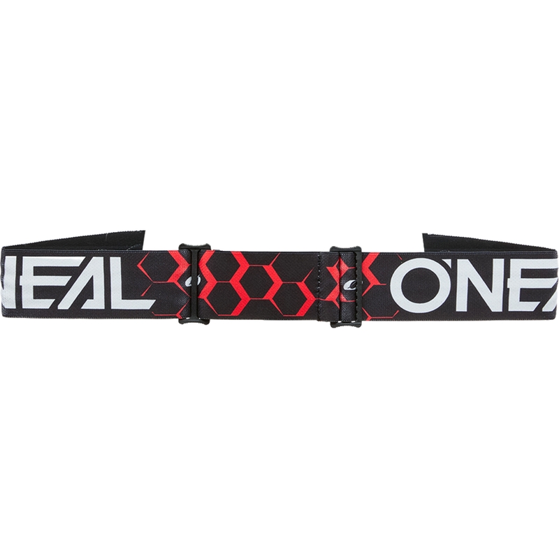 Motokrosové okuliare O´Neal B-33 Hexa čierno-červené (iridiovo červené plexi)