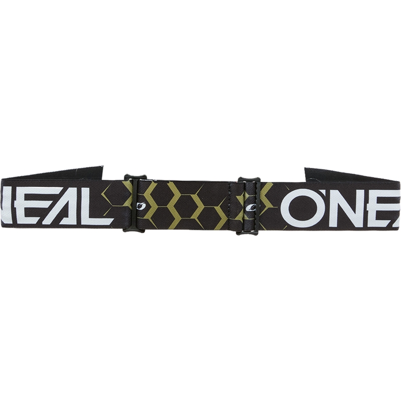 Motokrosové okuliare O´Neal B-33 Hexa čierno-zlaté (strieborné zrkadlové plexi)
