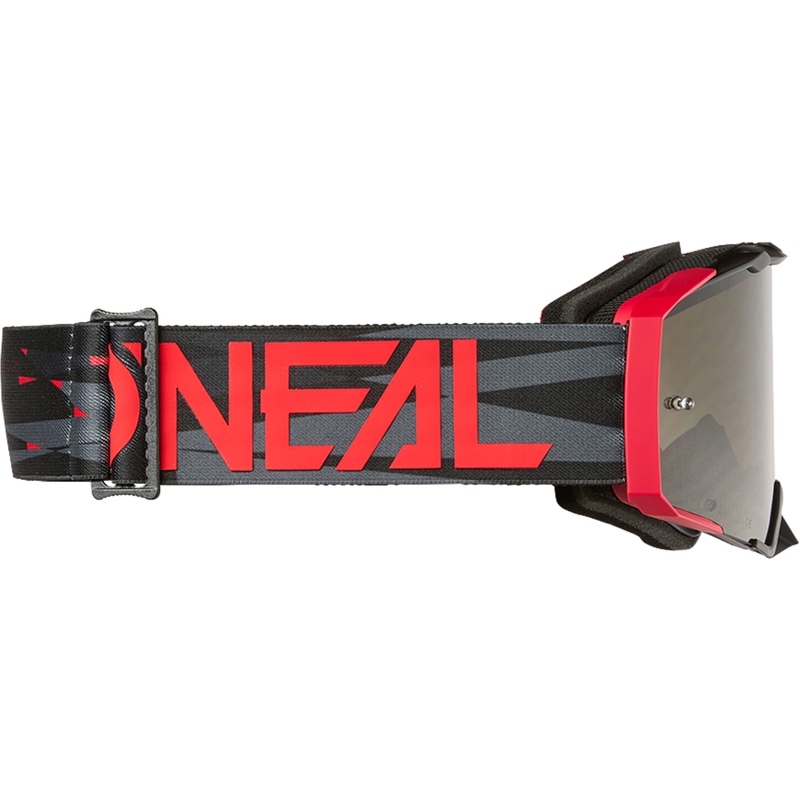 Motokrosové okuliare O´Neal B-33 Ictus čierno-červené (sivé plexi)