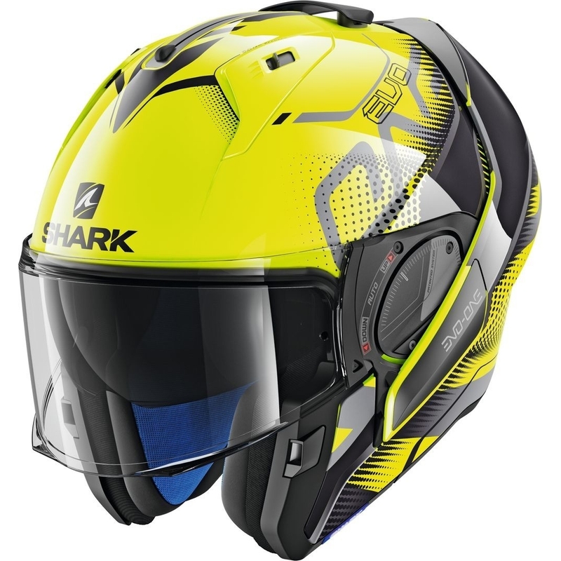 Preklápacia prilba SHARK EVO-ONE 2 Keenser žlto-čierna výpredaj