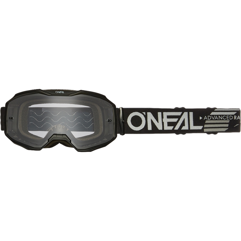 Motokrosové okuliare O´Neal B-10 Solid čierne (číre plexi)