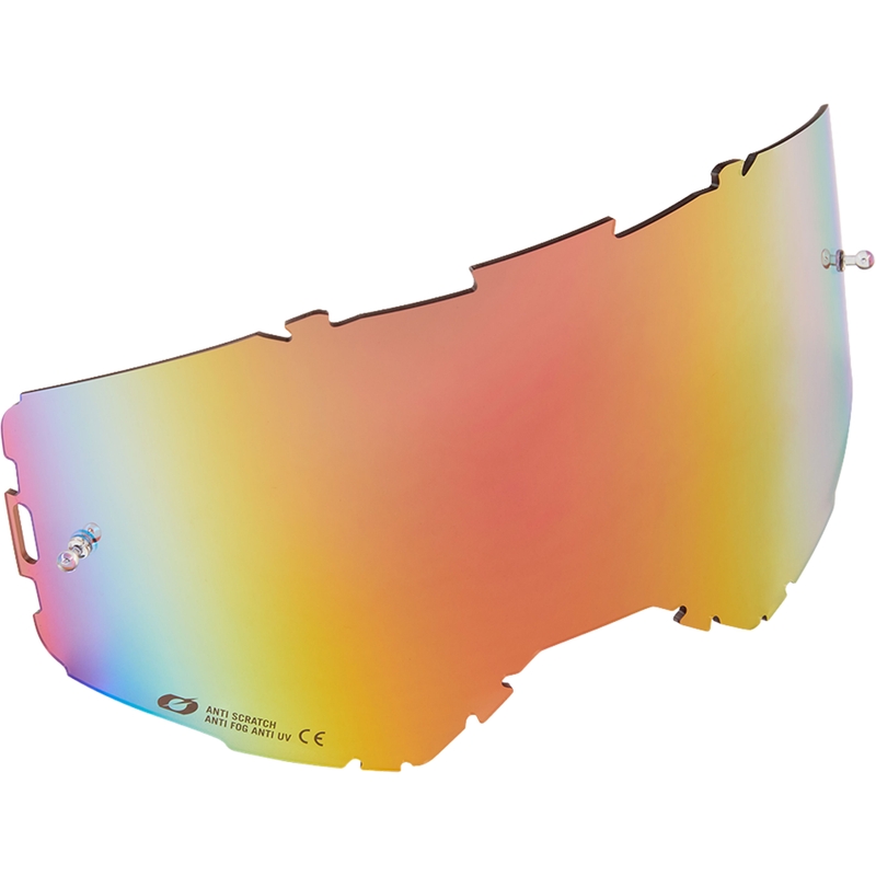 Plexi pre motokrosové okuliare O´Neal B-22, B-33 červené irídiové