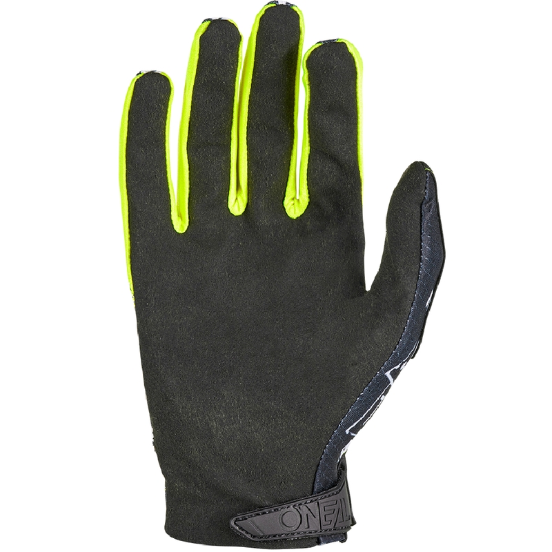 Detské motokrosové rukavice O´Neal Matrix Attack čierno-fluo žlté