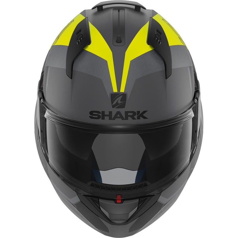 Preklápacia prilba SHARK EVO-ONE 2 Slasher Mat strieborno-čierno-žltá výpredaj