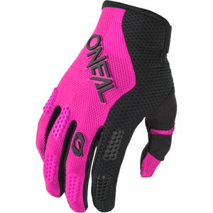 Dámske motokrosové rukavice O´Neal Element Racewear čierno-ružové
