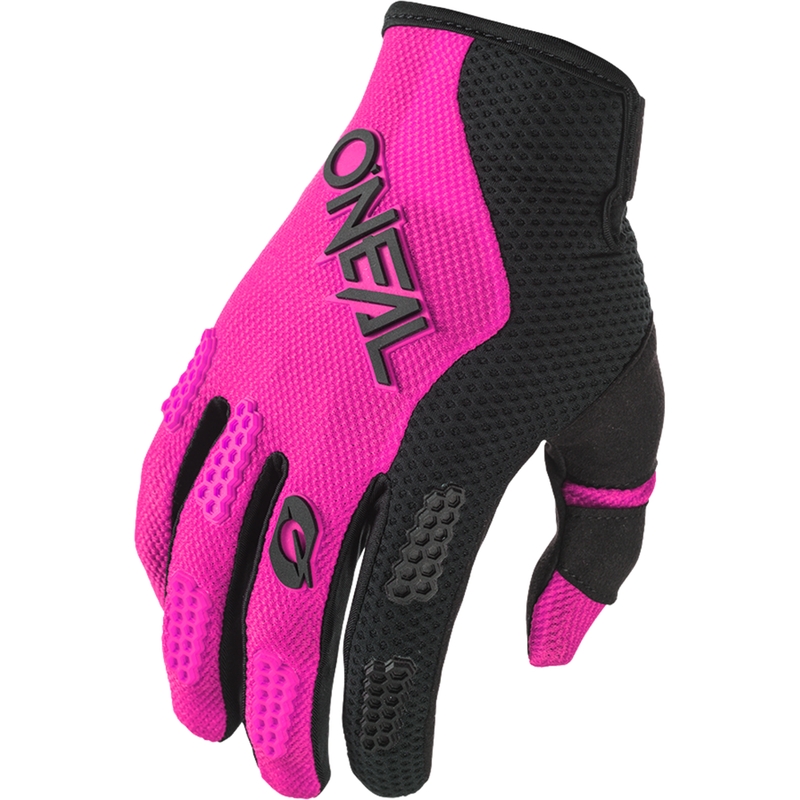 Dámske motokrosové rukavice O´Neal Element Racewear čierno-ružové