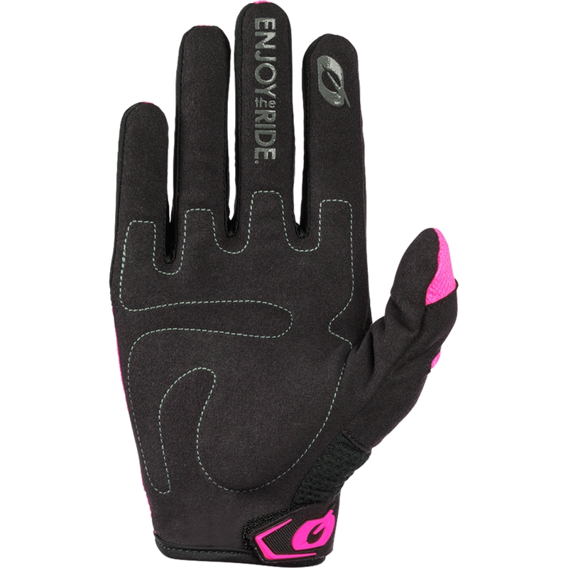 Dámske motokrosové rukavice O´Neal Element Racewear čierno-ružové