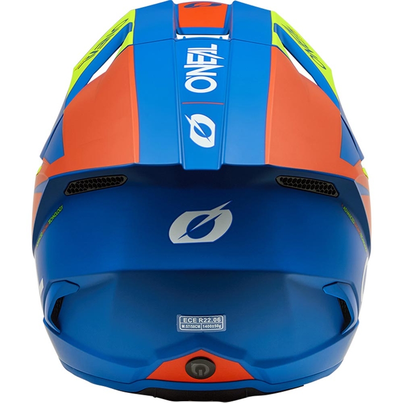 Detská motokrosová helma O´Neal 3SRS Solid matná modro-fluo žltá