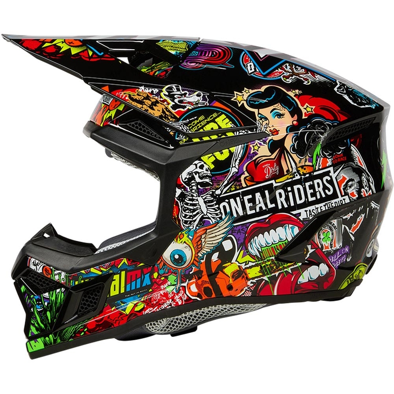 Detská motokrosová prilba O´Neal 3SRS Crank matná viacfarebná