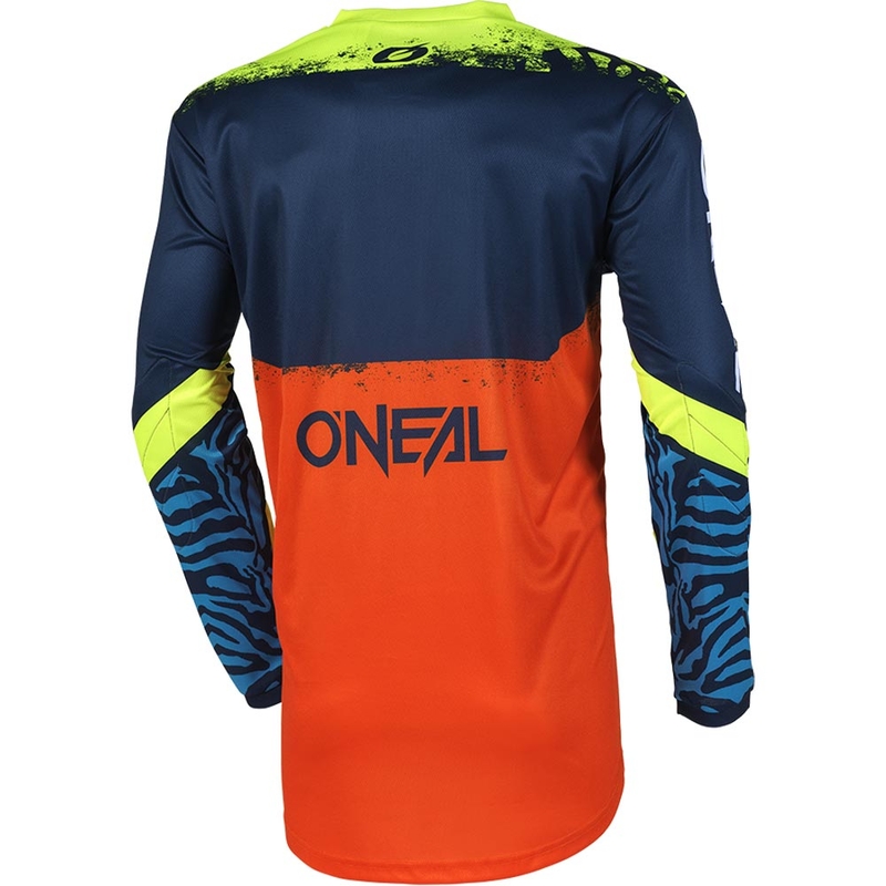 Detský motokrosový dres O'Neal Element Shocker modro-oranžový