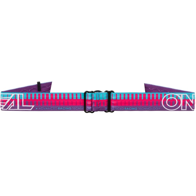Detské motokrosové okuliare O'Neal B-10 Striped ružovo-fialové