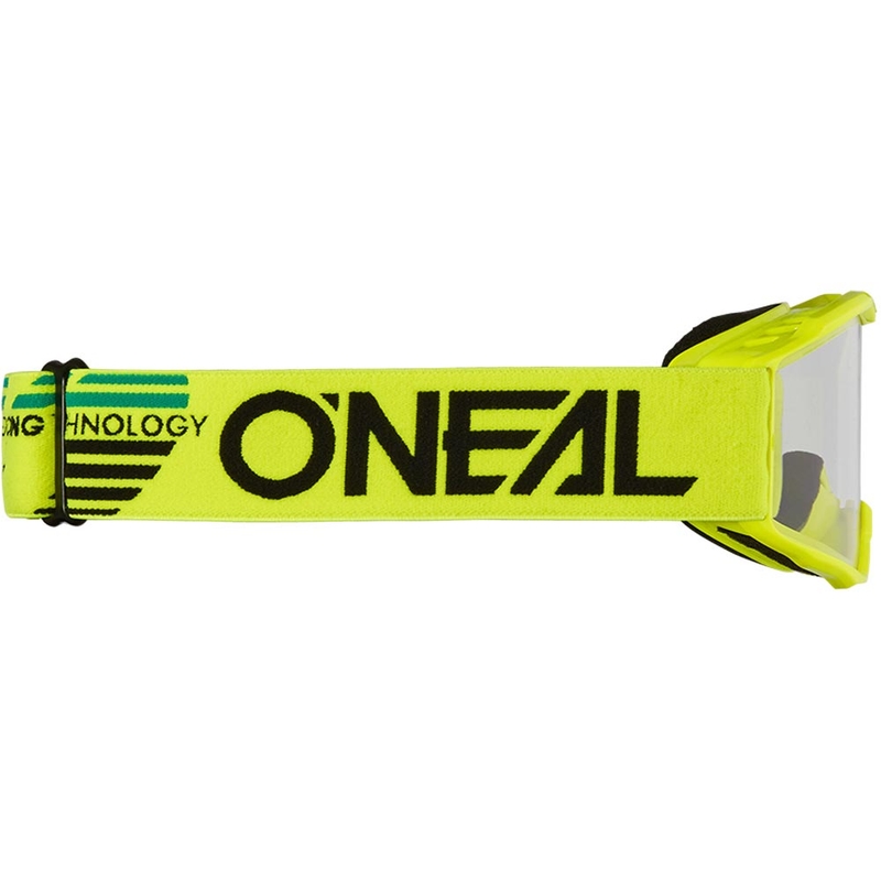 Detské motokrosové okuliare O'Neal B-10 Solid fluo žlté s čírym plexi