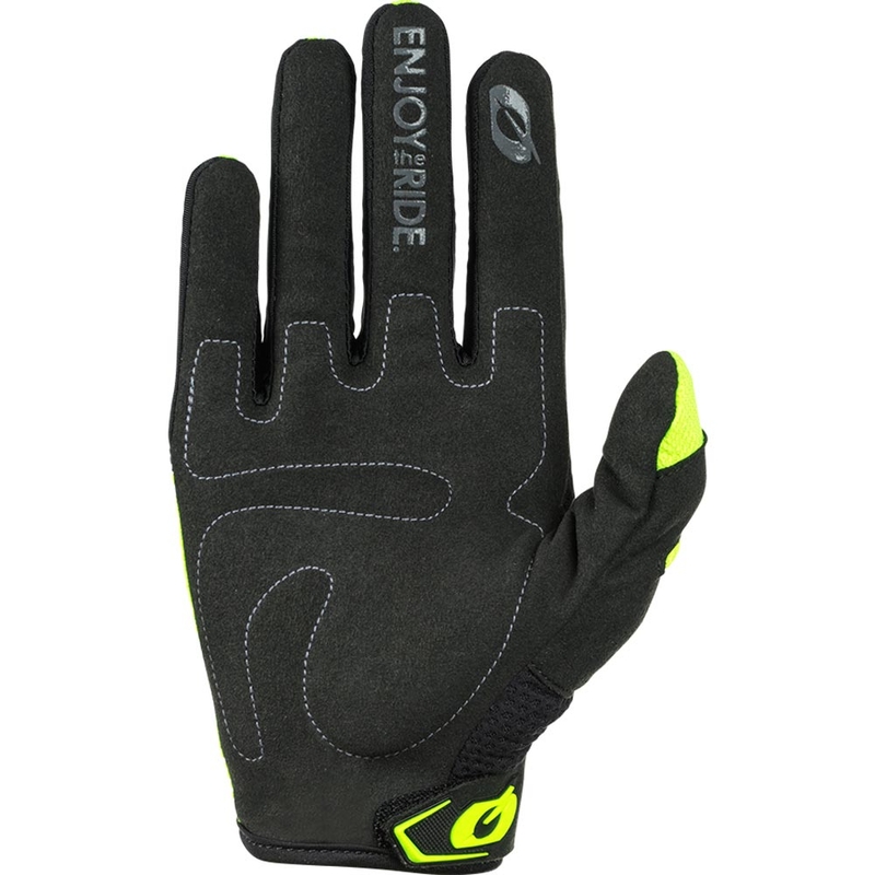 Detské motokrosové rukavice O´Neal Element Racewear čierno-fluo žlté