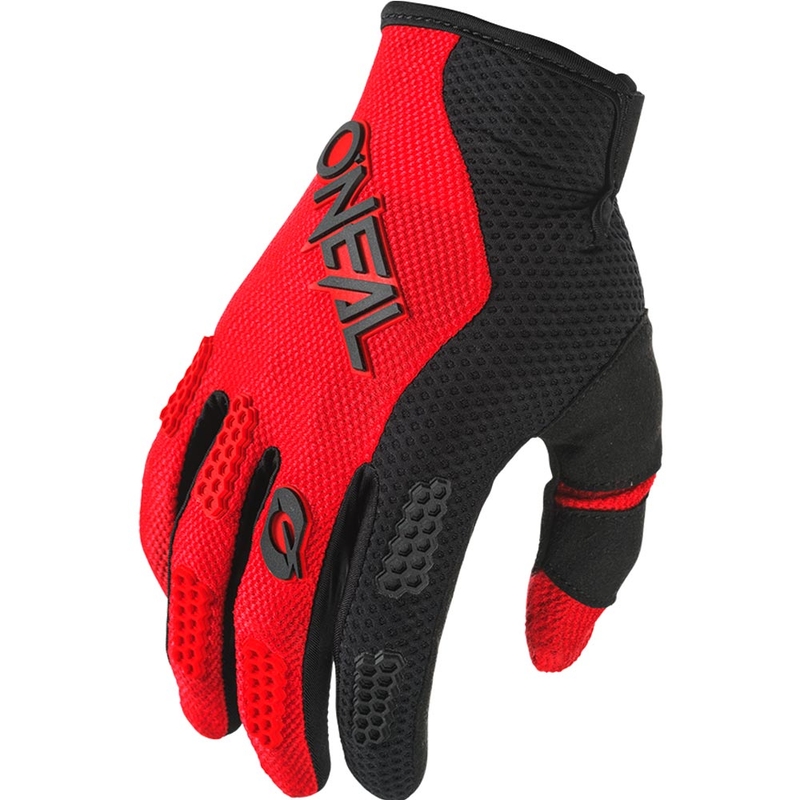 Detské motokrosové rukavice O´Neal Element Racewear čierno-červené