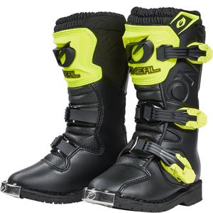 Detské motokrosové topánky O´Neal Rider PRO čierno-fluo žlté
